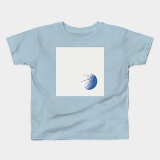 Blue Basketball Kids T-Shirt